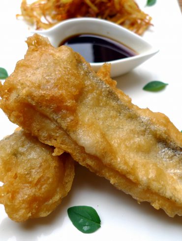 merluza en tempura con salsa Teriyaki