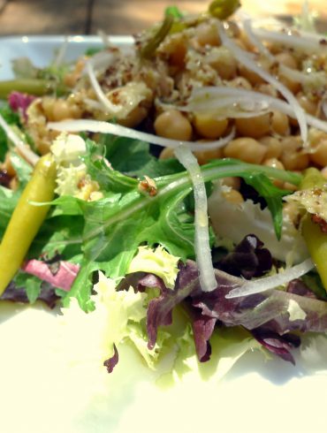 Ensalada de garbanzos con vinagreta de jengibre 1