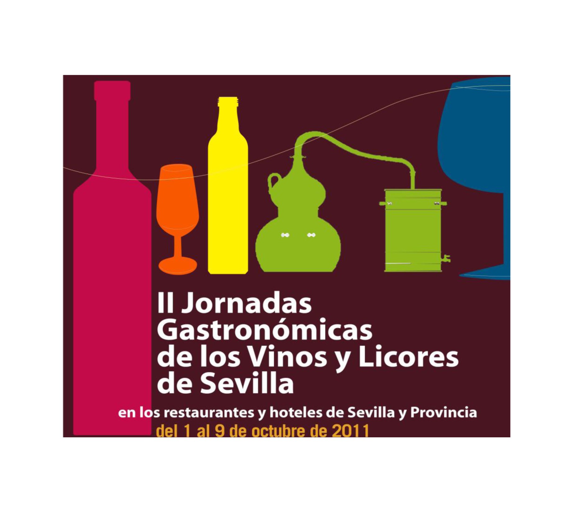 cartel Jornadas Gastronómicas de los Vinos y Licores de Sevilla