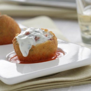 Croquetas de jamón y Philadelphia con Finas Hierbas