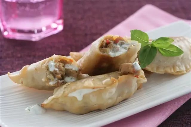 Empanadillas de carne y Philadelphia Finas Hierbas