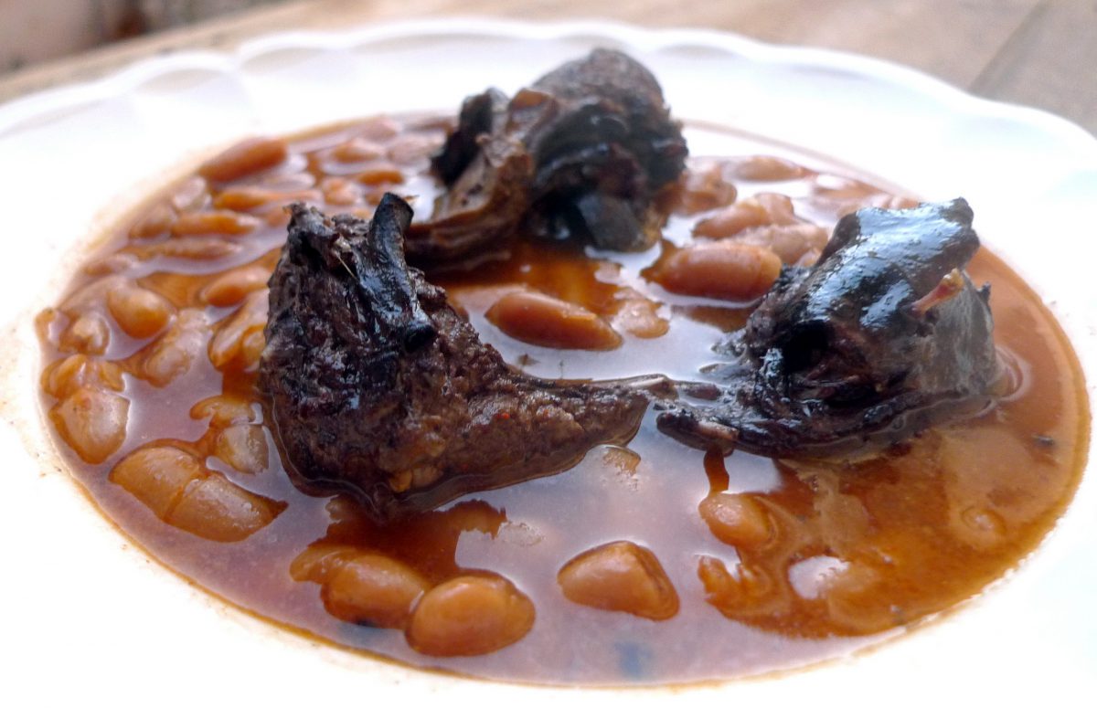 Alubias con liebre 4