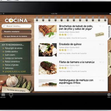 Canal Cocina en el iPad