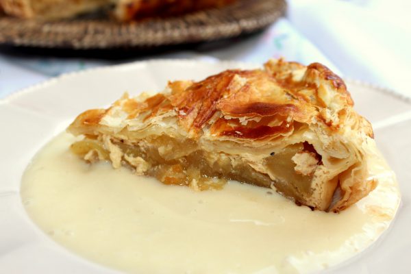 Tarta de manzana americana APPLE PIE con masa de hojaldre