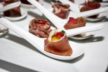 Tapa pincho jamon con melon