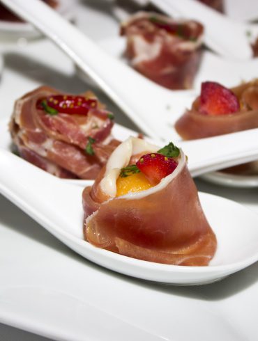 Tapa pincho jamon con melon