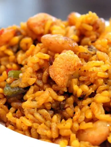 Arroz alicantino de pescado y verduras