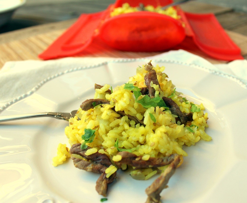 Arroz con ternera