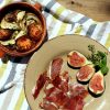 Verduras al horno con jamón y brevas 2