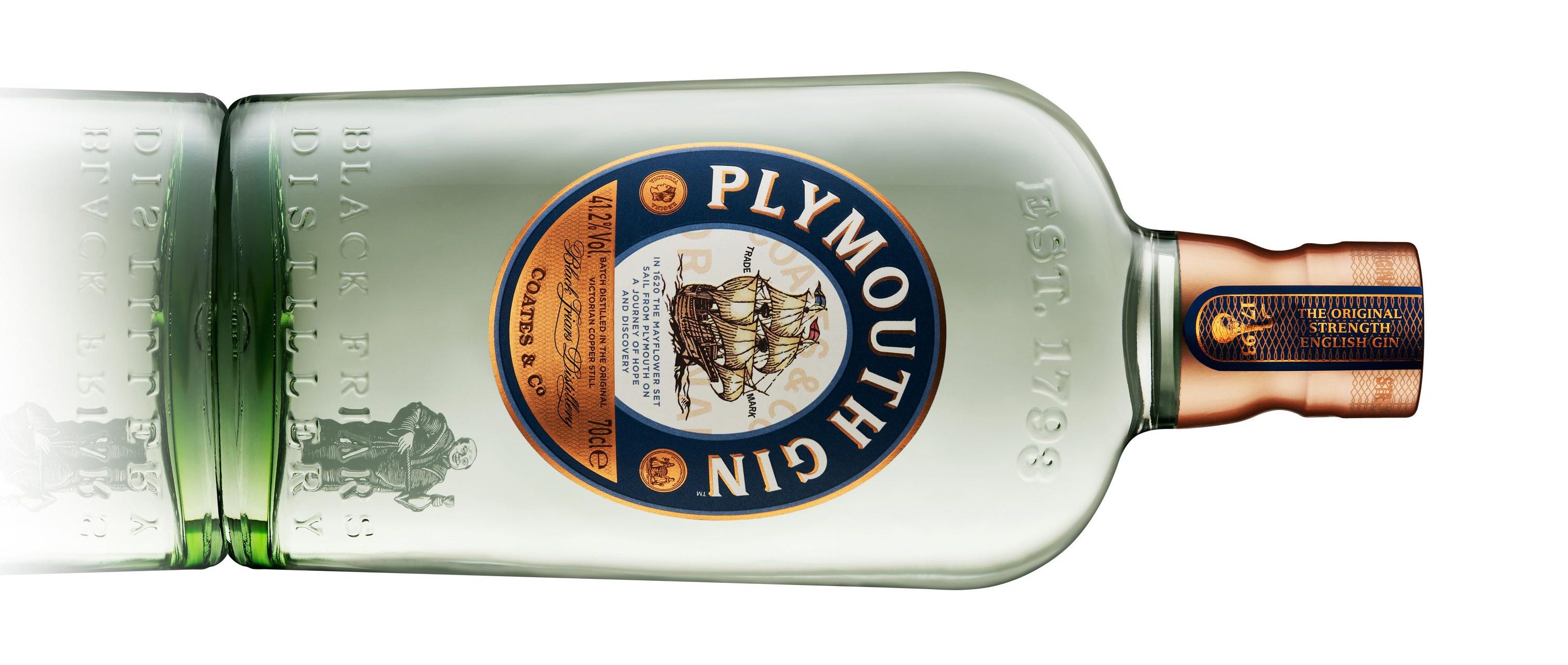 Plymouth Gin botella