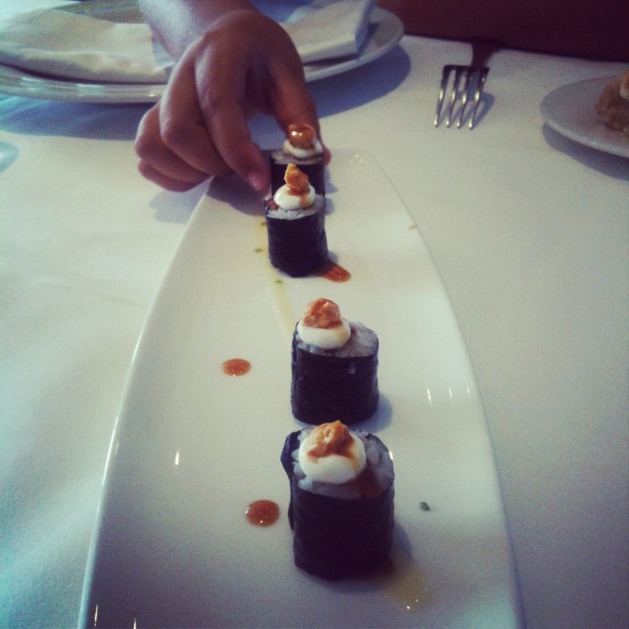 Sushi de atún- Restaurante El Campero