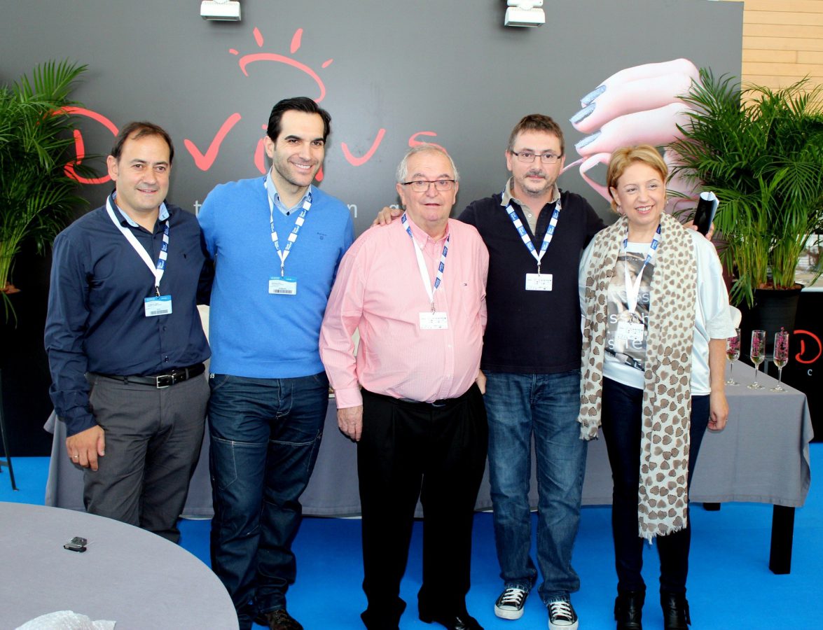 Andoni Luis Aduriz, junto con los cocineros Juan Mari Arzak, Susi Díaz y Mario Sandoval