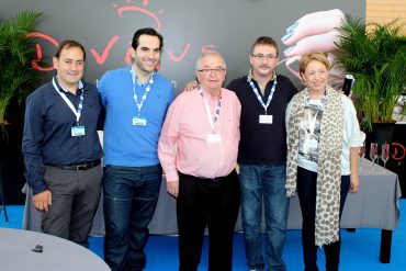 Andoni Luis Aduriz, junto con los cocineros Juan Mari Arzak, Susi Díaz y Mario Sandoval