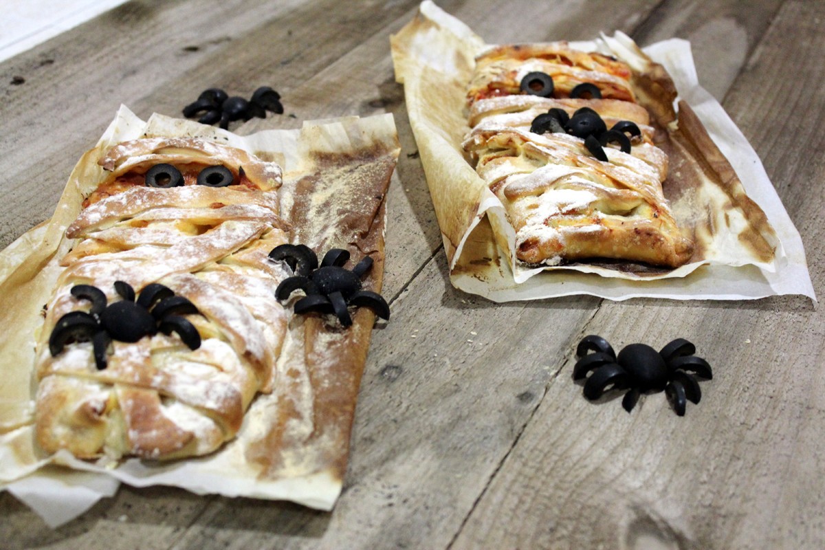 Pizza Calzone para Hallowen