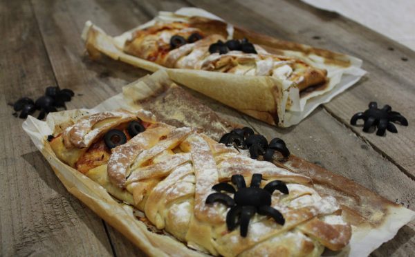 Momias de Pizza Calzone para Hallowen