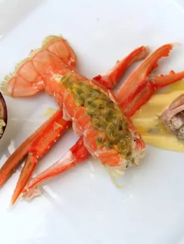 Receta Cigalas con maracuyá y cuscus de Cañaillas para la cena de nochevieja