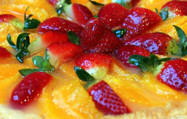 Tarta de hojaldre con frutas