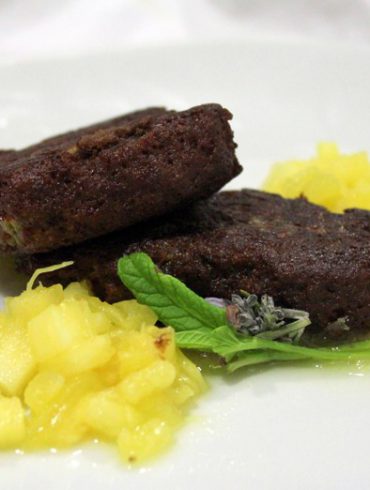 Mini torrijas de chocolate con Mermelada de Piña