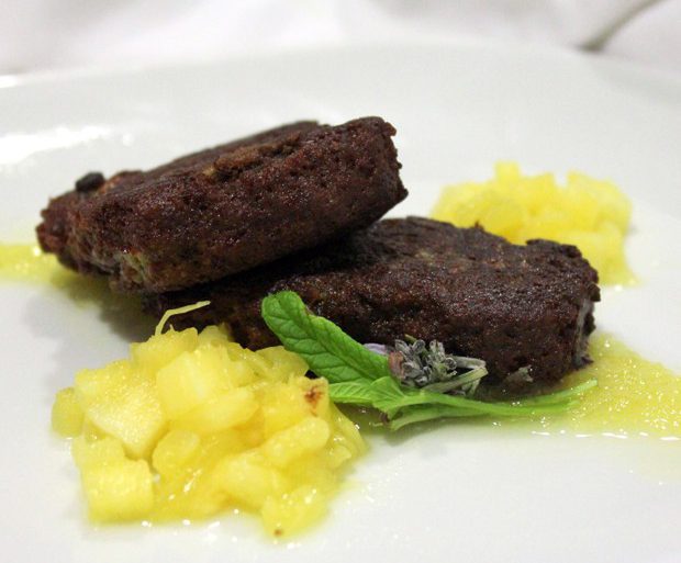 Mini torrijas de chocolate con Mermelada de Piña