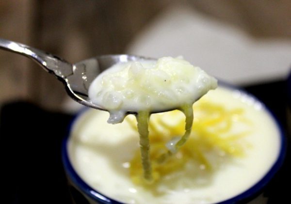 Arroz con leche a la vainilla