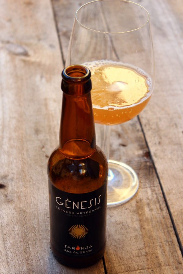 cerveza artesanal genesis de naranja