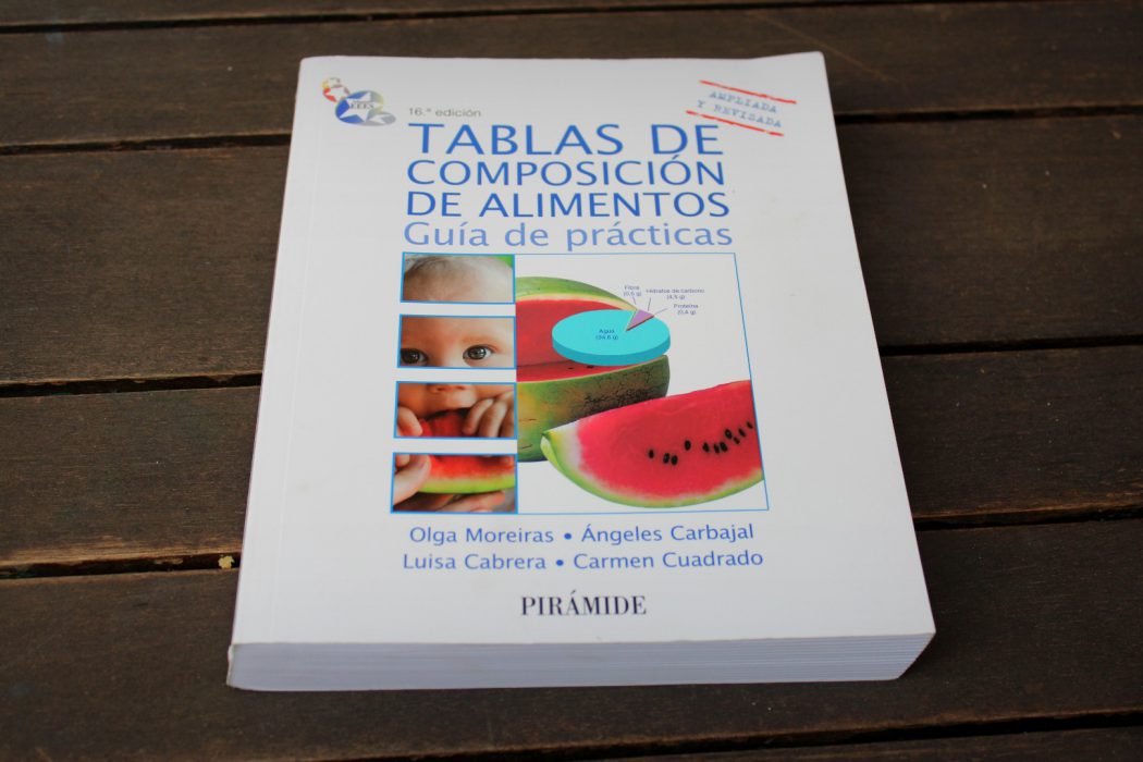 tablas de composicion de alimentos