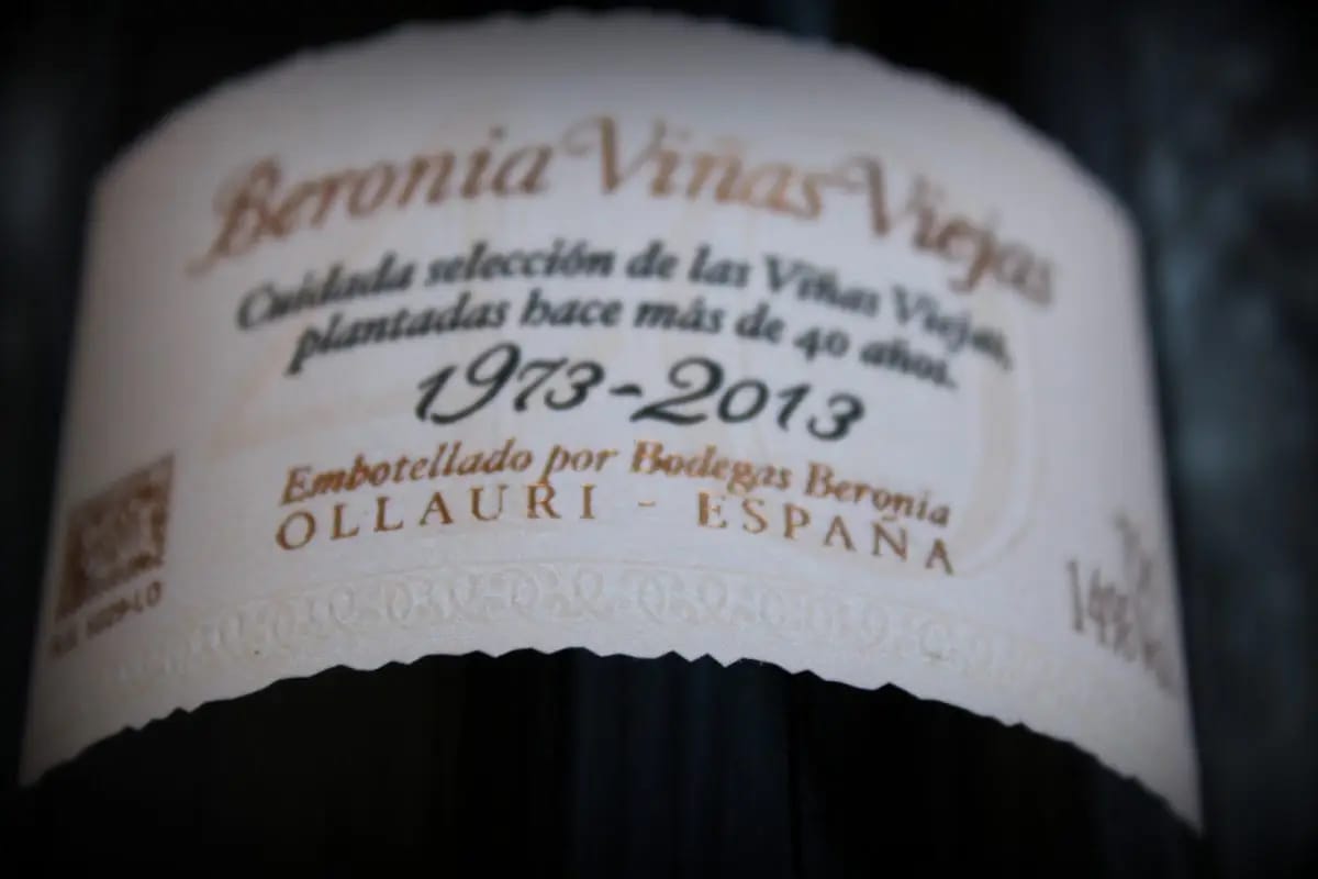 Beronia Viñas Viejas 2010-2 Bodegas Beronia Viñas Viejas 1973-2013
