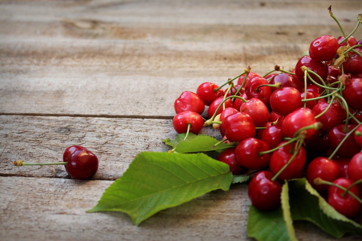 Cerezas frescas