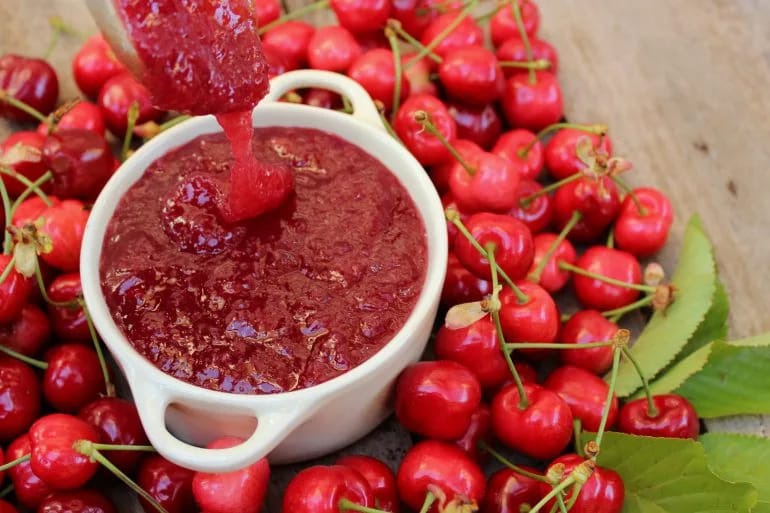mermelada de cerezas