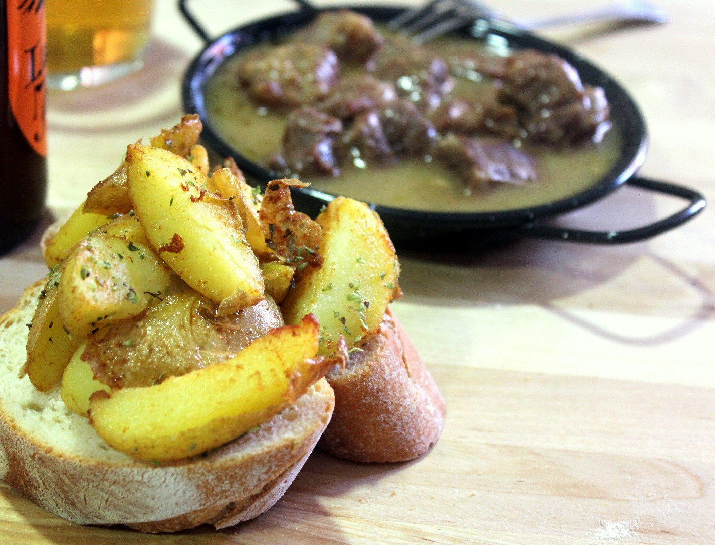 Tapa de patatas fritas