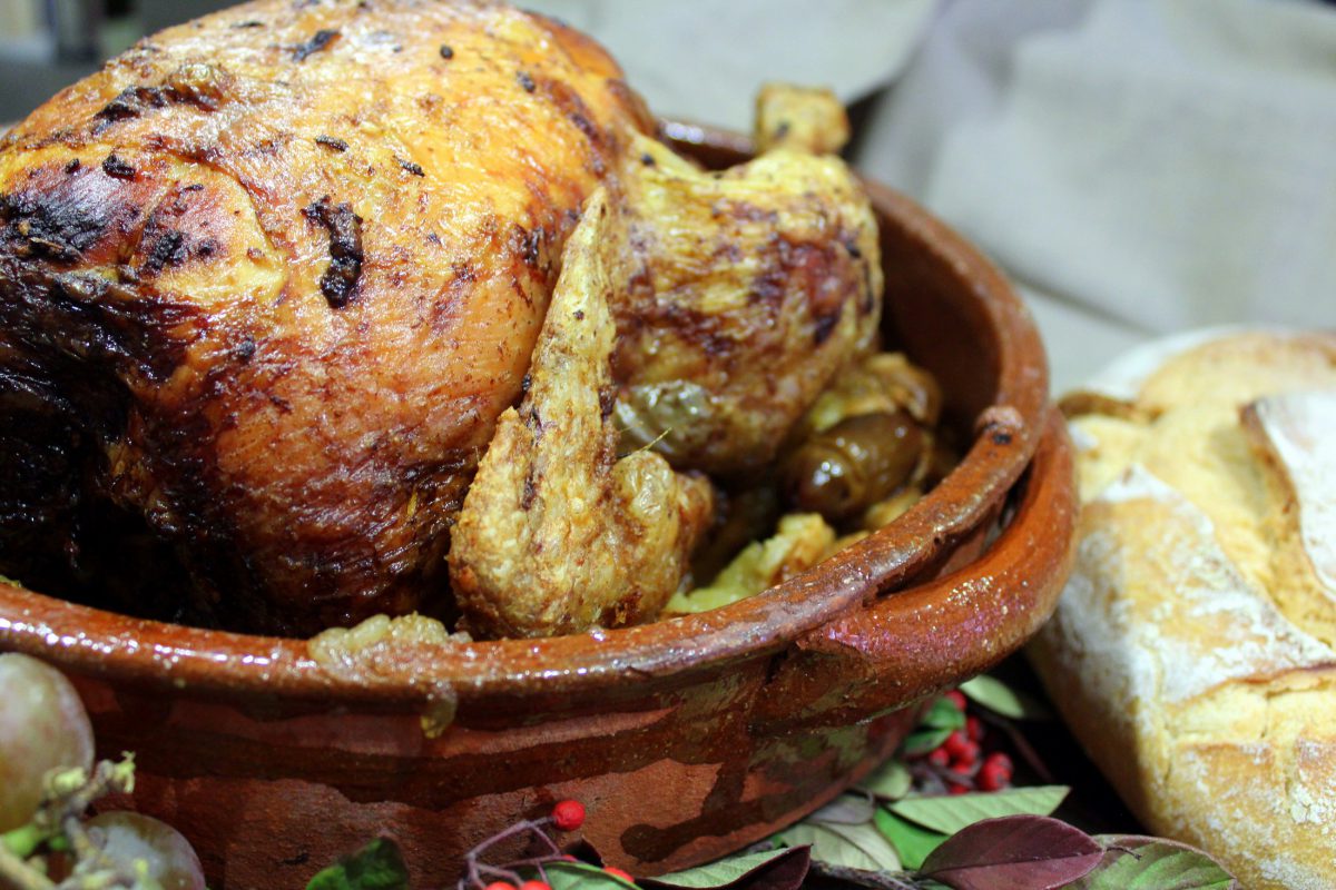 Pularda Asada, receta de Navidad