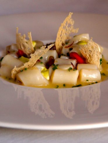 Callos de bacalao al Pil pil de aceite