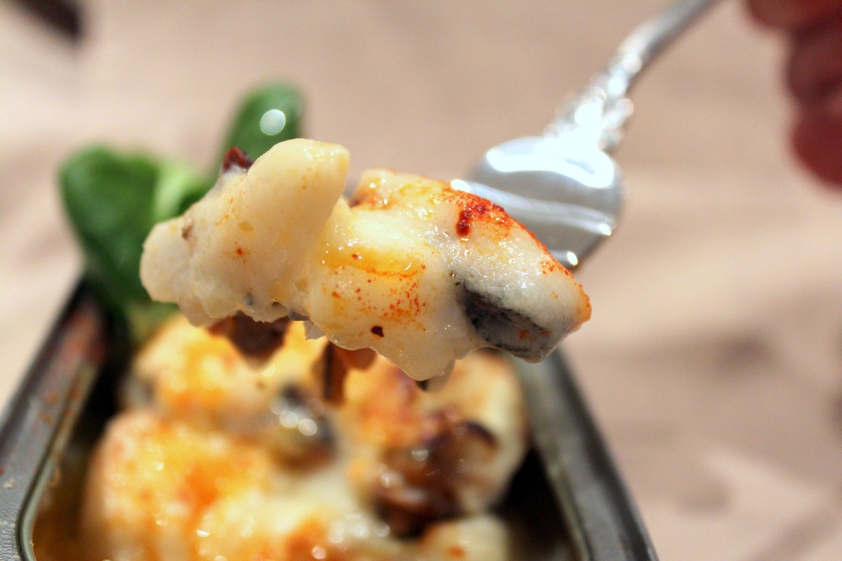 Bacalao con crema de coliflor