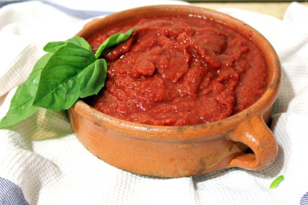 Salsa de tomate para pizza