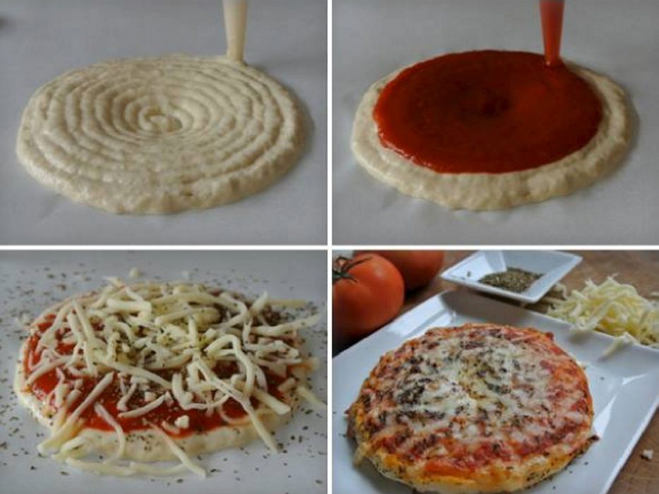 Pizza impresa con Foodini