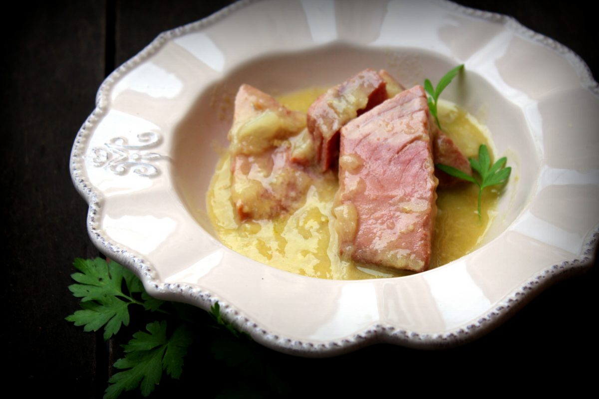 Receta de atún encebollado