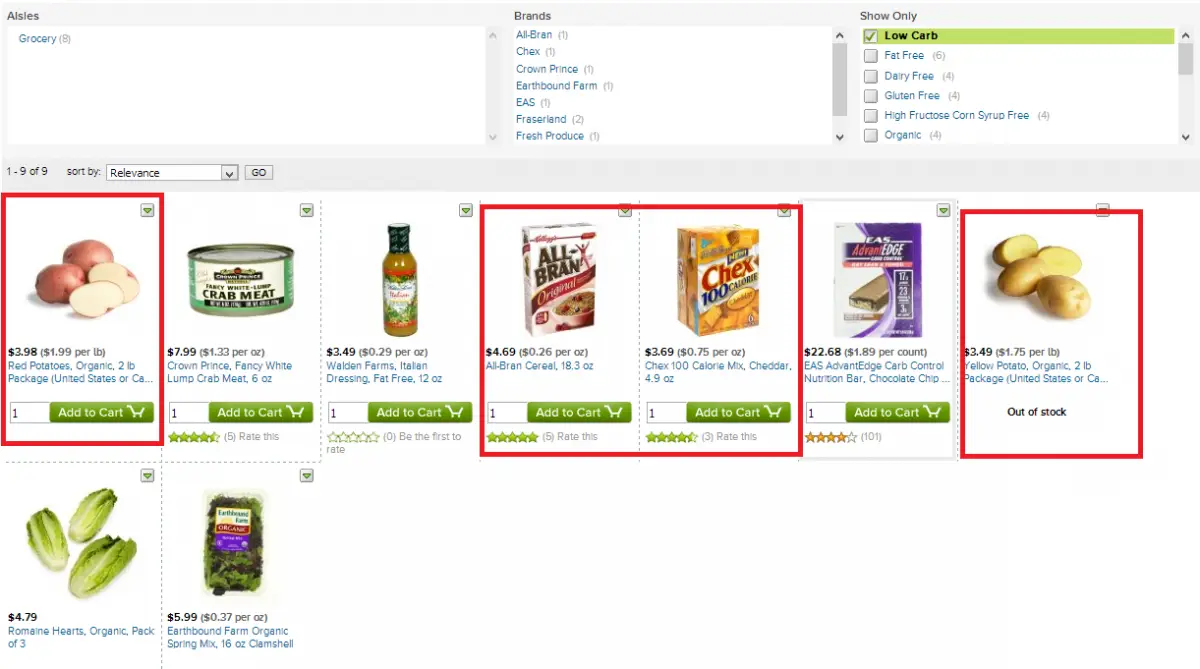 WEB de AmazonFresh