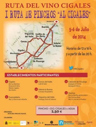 i ruta de pinchos al cigales