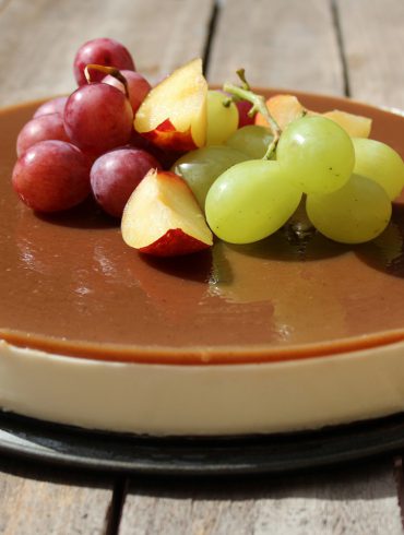 tarta de queso y castañas