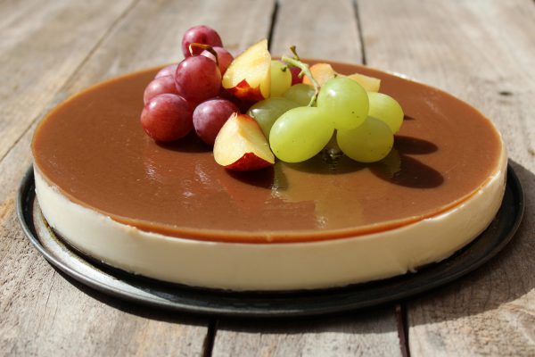 Tarta de queso sin horno fácil con crema de castañas