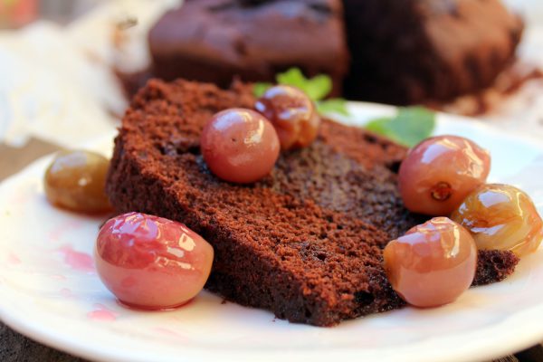 Bizcocho de chocolate y vino tinto en Thermomix