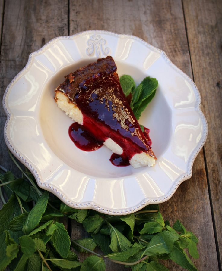 Receta de Tarta de queso con mermelada de frutos rojos