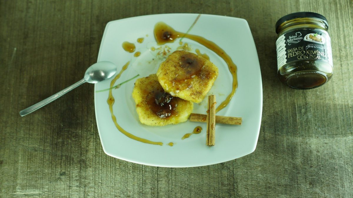 Leche Frita con Salsa Pedro Ximenez con pasas (2)