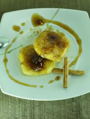 Leche Frita con Salsa Pedro Ximenez con pasas (2)