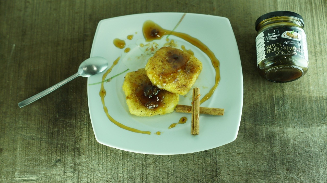 Leche Frita con Salsa Pedro Ximenez con pasas (2)