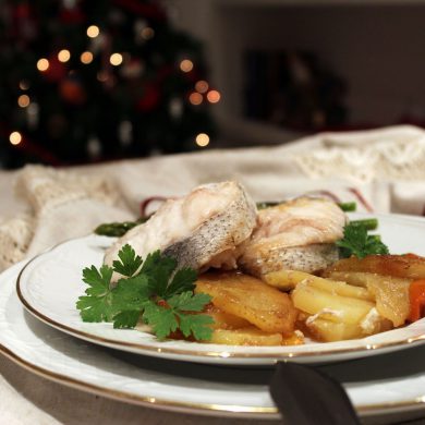 Merluza al horno para Navidad