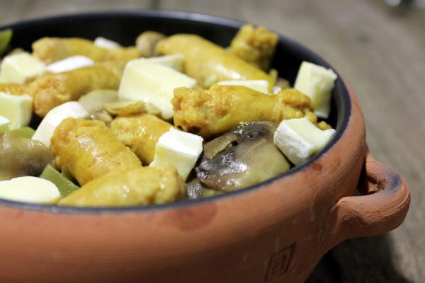 Judías Verdes con Salchichas al curry