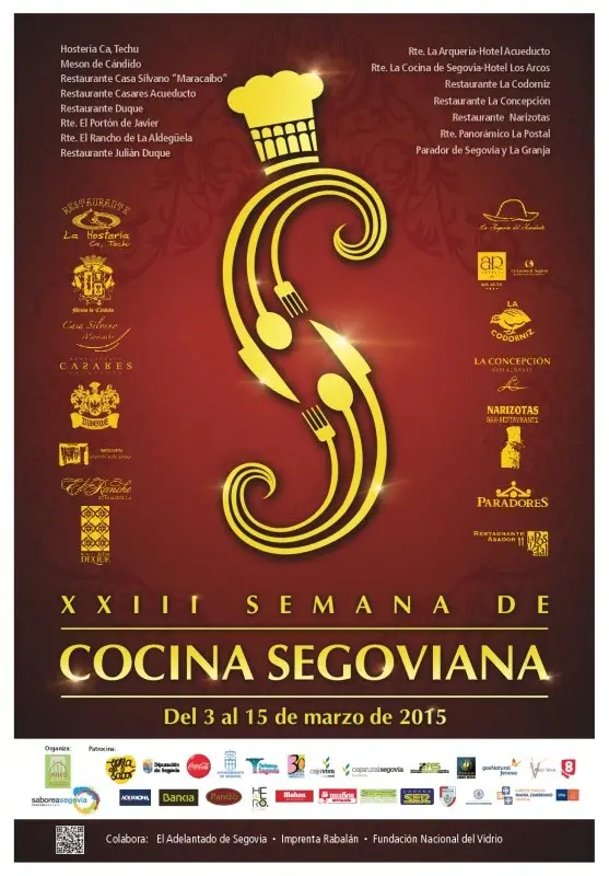 cartel semana cocina segoviana 2015 cartel semana cocina segoviana 2015
