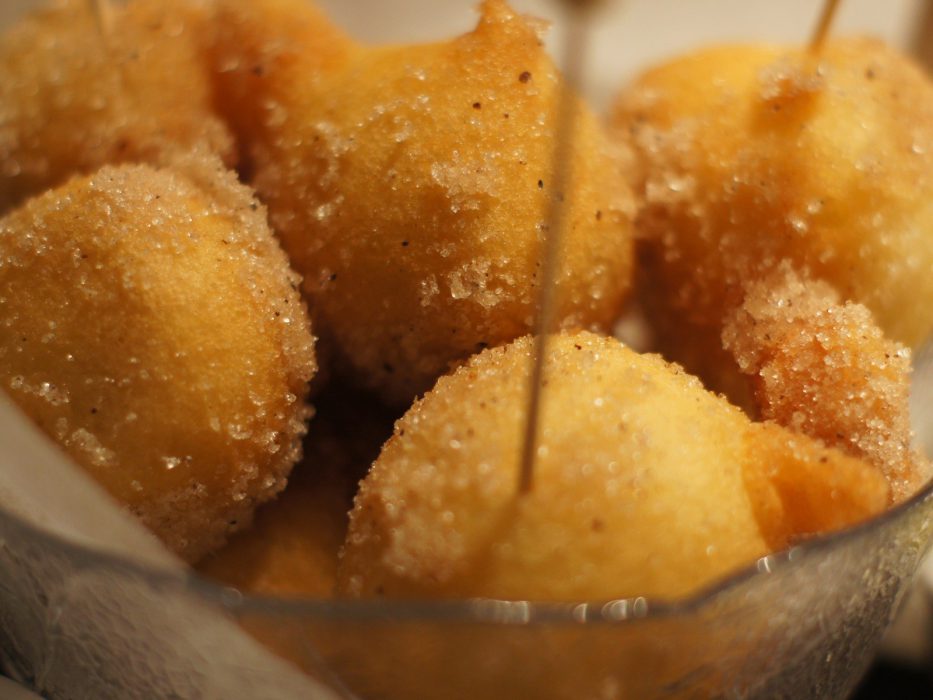 Donuts rellenos de plátano (2)