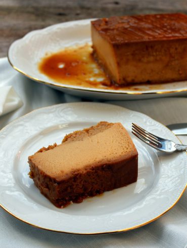 Receta de Flan de Turrón sin lactosa